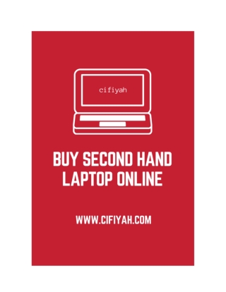 Buy second hand laptop online from the best classified site