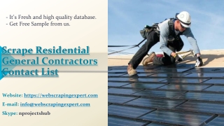 Scrape Residential General Contractors Contact List