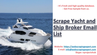 Scrape Yacht and Ship Broker Email List