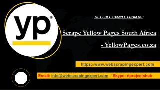 Scrape Yellow Pages South Africa - YellowPages.co.za