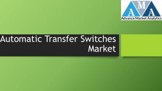 Automatic transfer switches Market – Major Technology Giants in Buzz Again