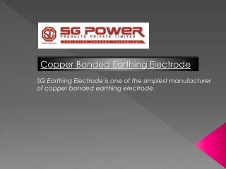 Buy Copper Bonded Earthing Electrode