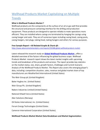 Wellhead Products Market