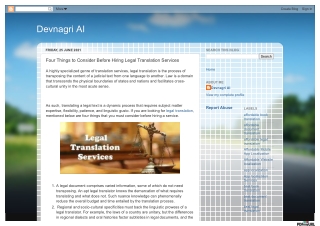 Four Things to Consider Before Hiring Legal Translation Services