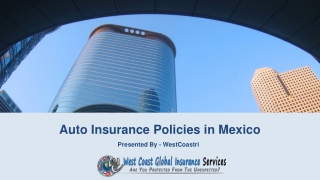 Auto Insurance Policies in Mexico