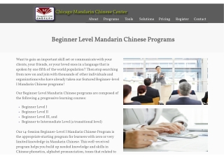 Chicago Mandarin Chinese Center