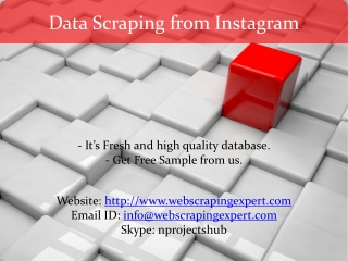 Data Scraping from Instagram