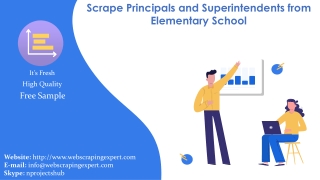 Scrape Principals and Superintendents from Elementary School