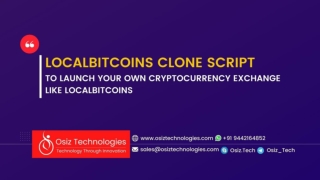 Benefits of Our White Label Local bitcoin clone script