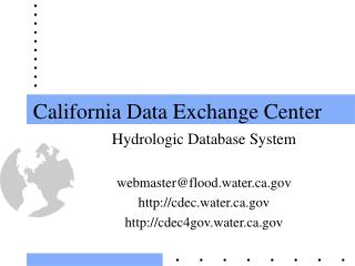 California Data Exchange Center