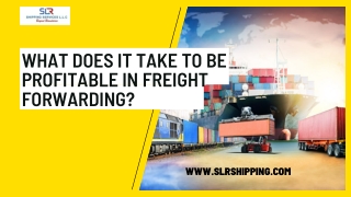 What does it take to be profitable in Freight Forwarding