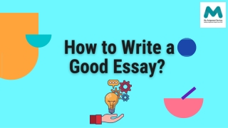 How to write a good essay?