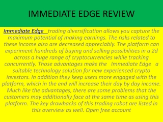 Immediate Edge Review