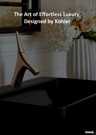 Art of Effortless Bathroom Luxury | Kohler Africa