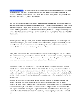 cars for cash ipswich