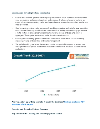 Crushing and Screening Systems Market