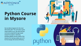 Python Training in Mysore, Request Demo Class