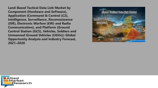 Land-Based Tactical Data Link Market