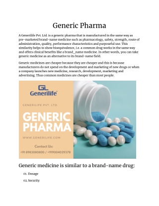 Generic Pharma