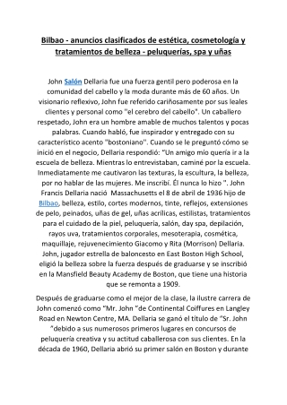 Bilbao - anuncios clasificados de estética, cosmetología y tratamientos de belle