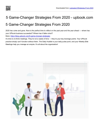 5 Game-Changer Strategies From 2020