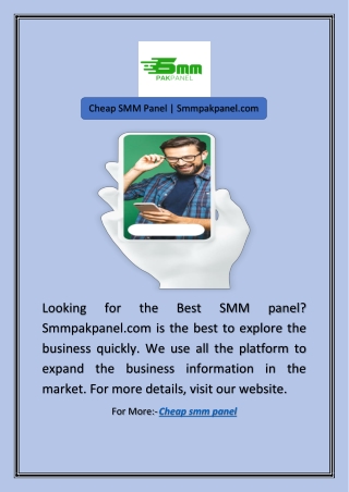 Cheap SMM Panel | Smmpakpanel.com