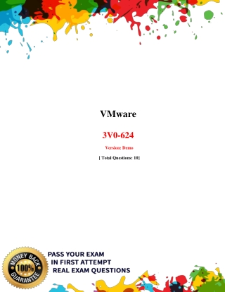 Real IT Certification 3V0-624 Dumps PDF