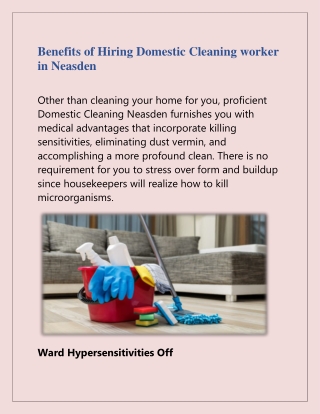 Get Commercial Cleaning in Neasden