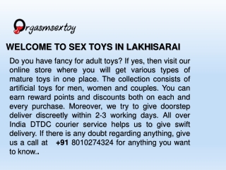Sex Toys In LAKHISARAI
