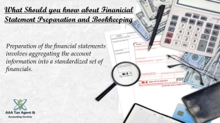Financial Statement Preparation & Bookkeeping Services