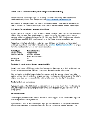United Airlines Cancellation Fee  Delta Flight Cancellation Policy