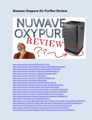 Nuwave Oxypure Review
