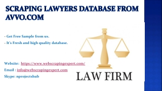 Scraping Lawyers Database from Avvo.com
