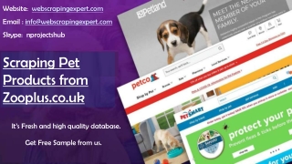 Scraping Pet Products from Zooplus.co.uk