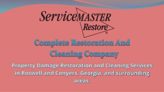 Complete Restoration and Cleaning Company