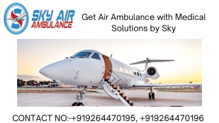Sky Air Ambulance from Nanded to Mumbai with Curative Care Support