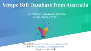 Scrape B2B Database from Australia