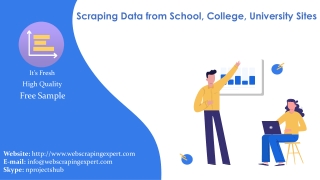 Scraping Data from School, College, University Sites