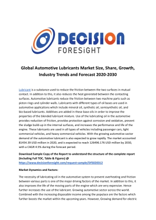 Global Automotive Lubricants Market.docx