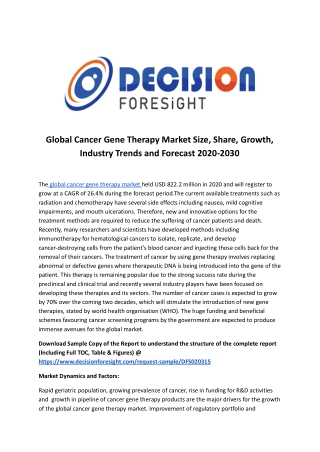 Global Cancer Gene Therapy Market.docx