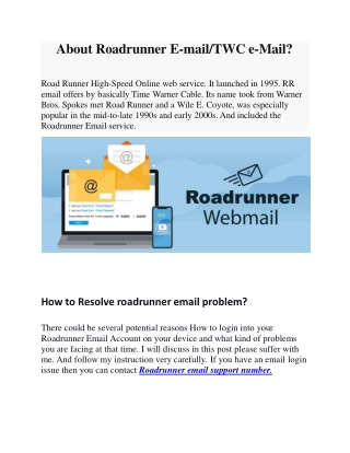 Roadrunner email help