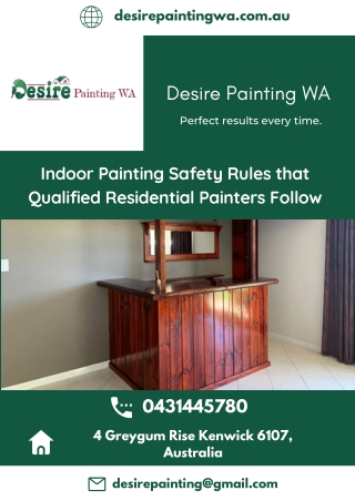Indoor Painting Safety Rules that Qualified Residential Painters Follow