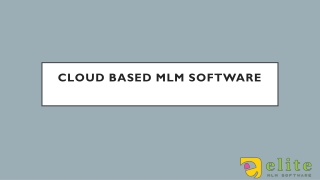 Cloud Based MLM Software