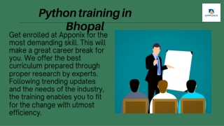 Python Training in Bhopal, Request Demo Class