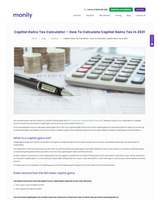 Capital Gains Tax Calculator – How To Calculate Capital Gains Tax in 2021