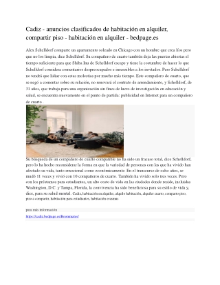 Cadiz - anuncios clasificados de habitación en alquiler, compartir piso - habitación en alquiler - bedpage.es-converted-