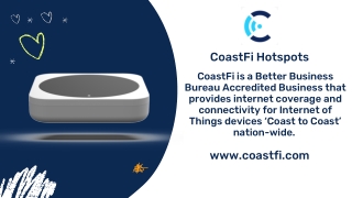 CoastFi Reviews - CoastFi Brings IoT Hotspots Coast-to-Coast