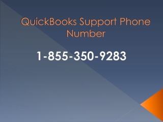 QuickBooks Support Phone Number 1-855-350-9283