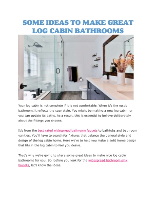 widespread bathroom sink faucets