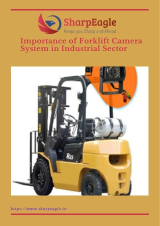 _Importance of Forklift Camera System in Industrial Sector - Sharpeagle.tv